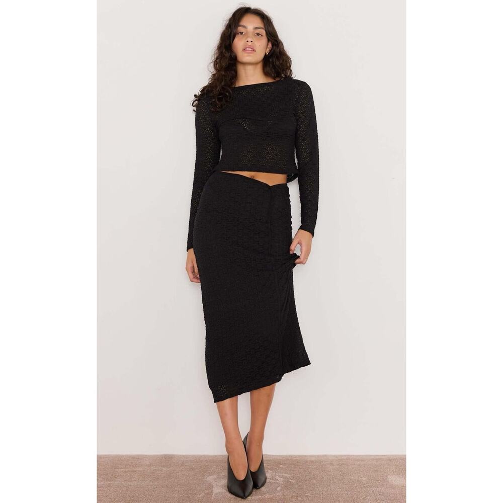 Minkpink black skirt set NWT size small